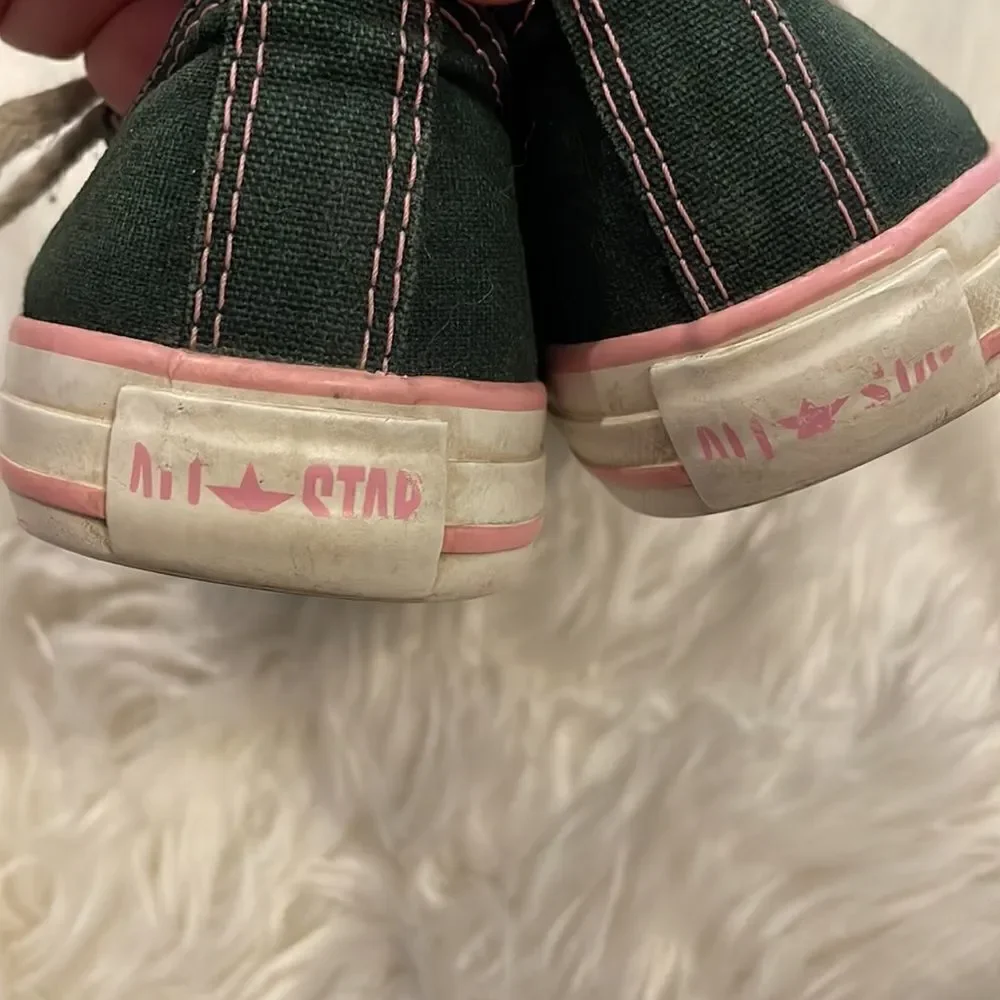 ✨Converse All Star Navy with Pink layered tongue sneakers